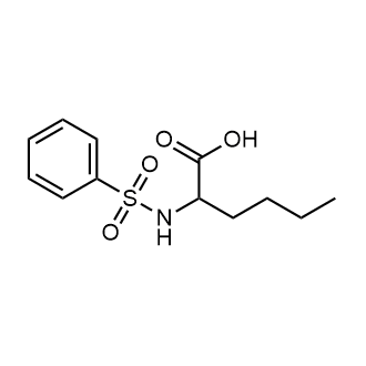 2-Benzenesulfonamidohexanoic acid Chemical Structure