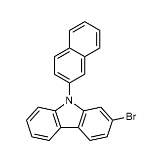 2-Bromo-9-(2-naphthyl)-9H-carbazole Chemical Structure