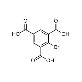 2-Bromobenzene-1,3,5-tricarboxylic acid Chemische Struktur