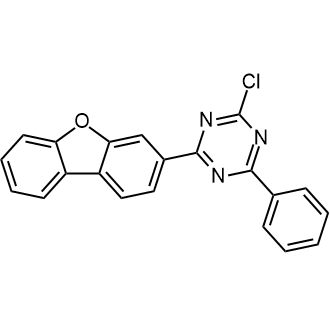 2-Chloro-4-(dibenzo[b,d]furan-3-yl)-6-phenyl-1,3,5-triazine التركيب الكيميائي