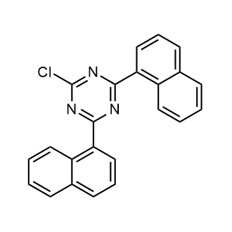 2-Chloro-4,6-di(naphthalen-1-yl)-1,3,5-triazine Chemical Structure