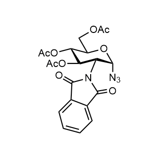 2-Deoxy-2-(1,3-dihydro-1,3-dioxo-2H-isoindol-2-yl)-α-D-glucopyranosyl azide 3,4,6-Triacetate Chemical Structure