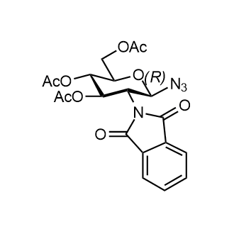 2-Deoxy-2-(1,3-dihydro-1,3-dioxo-2H-isoindol-2-yl)-β-D-glucopyranosyl azide 3,4,6-Triacetate Chemical Structure