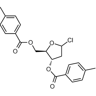 2-Deoxy-3,5-di-O-p-toluoyl-D-erythro-pentofuranosyl chloride Chemical Structure