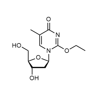 2-Ethoxy-1-((2R,4S,5R)-4-hydroxy-5-(hydroxymethyl)tetrahydrofuran-2-yl)-5-methylpyrimidin-4(1H)-one التركيب الكيميائي