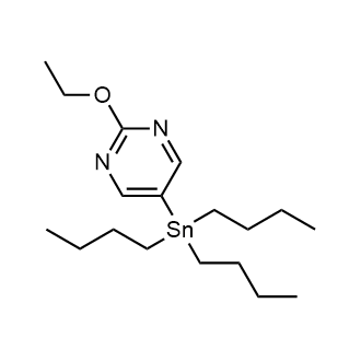 2-Ethoxy-5-(tri-n-butylstannyl)pyrimidine, 98% Chemische Struktur