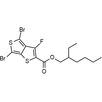 2-Ethylhexyl-4,6-dibroMo-3-fluorothieno[3,4-b]thiophene-2-carboxylate 化学構造