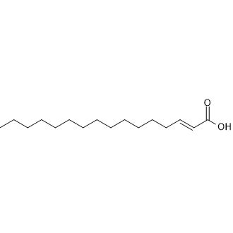 2-Hexadecenoic Acid 化学構造