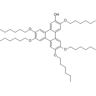 2-Hydroxy-3,6,7,10,11-pentakis(hexyloxy)triphenylene التركيب الكيميائي