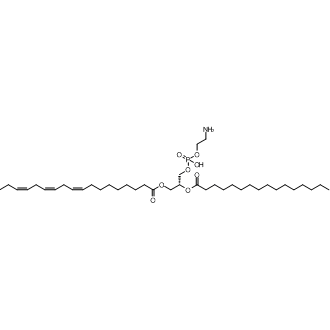 2-Linoleoyl-1-palmitoyl-sn-glycero-3-phosphoethanolamine Chemical Structure