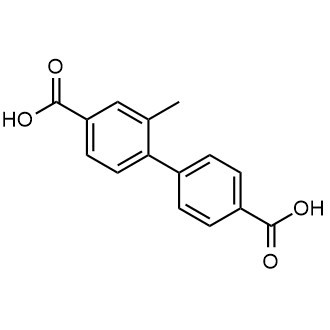 2-Methyl-[1,1'-biphenyl]-4,4'-dicarboxylic acid التركيب الكيميائي