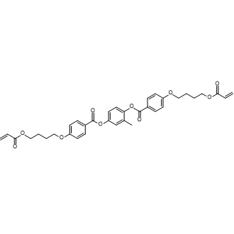 2-Methyl-1,4-phenylene bis(4-(4-(acryloyloxy)butoxy)benzoate) Chemical Structure