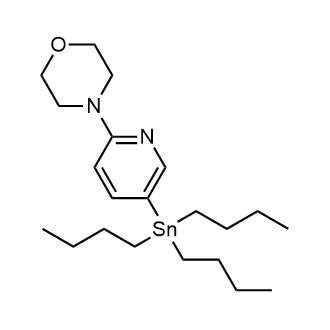 2-Morpholino-5-(tributylstannyl)pyridine Chemical Structure