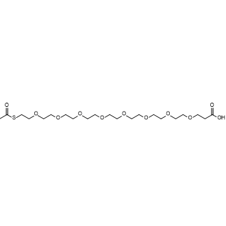 2-Oxo-6,9,12,15,18,21,24,27-octaoxa-3-thiatriacontan-30-oic acid 化学構造