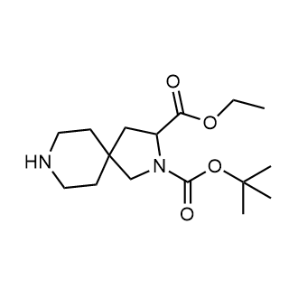 2-tert-Butyl 3-ethyl 2,8-diazaspiro[4.5]decane-2,3-dicarboxylate Chemical Structure