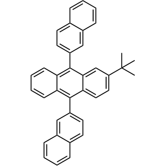 2-tert-Butyl-9,10-dinaphthalen-2-ylanthracene التركيب الكيميائي