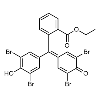 3',3'',5',5''-Tetrabromophenolphthalein ethyl ester, indicator Chemische Struktur