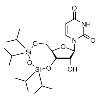 3',5'-O-(1,1,3,3-Tetraisopropyl-1,3-disiloxanediyl)uridine Chemical Structure