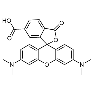 3',6'-Bis(dimethylamino)-3-oxospiro[isobenzofuran-1(3H),9'-[9H]xanthene]-6-carboxylic acid Chemical Structure