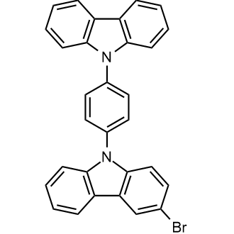 3'-Bromo-1,4-di(9-carbazolyl)benzene Chemical Structure