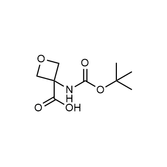 3-((tert-Butoxycarbonyl)amino)oxetane-3-carboxylic acid 化学構造