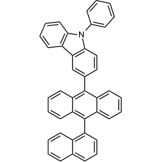 3-(10-(Naphthalen-1-yl)anthracen-9-yl)-9-phenyl-9H-carbazole 化学構造