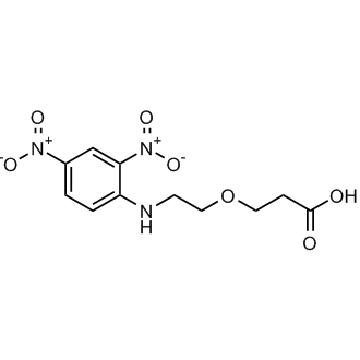 3-(2-((2,4-Dinitrophenyl)amino)ethoxy)propanoic acid Chemical Structure