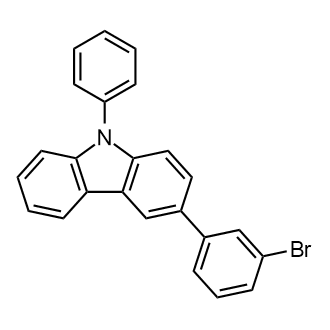 3-(3-Bromophenyl)-9-phenyl-9H-carbazole Chemical Structure