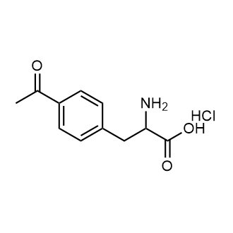 3-(4-Acetylphenyl)-2-aminopropanoic acid hydrochloride Chemical Structure