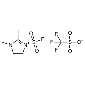 3-(Fluorosulfonyl)-1,2-dimethyl-1H-imidazol-3-ium trifluoromethanesulfonate Chemische Struktur