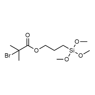 3-(Trimethoxysilyl)propyl 2-bromo-2-methylpropanoate 化学構造