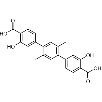 3,3''-Dihydroxy-2',5'-dimethyl-[1,1':4',1''-terphenyl]-4,4''-dicarboxylicacid التركيب الكيميائي