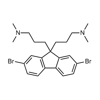 3,3'-(2,7-Dibromo-9H-fluorene-9,9-diyl)bis(N,N-dimethylpropan-1-amine) التركيب الكيميائي