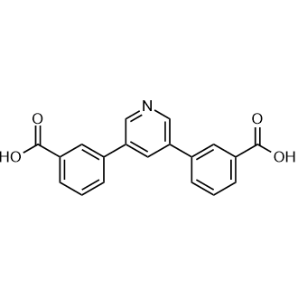 3,3'-(Pyridine-3,5-diyl)dibenzoic acid Chemische Struktur