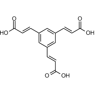 3,3',3''-(Benzene-1,3,5-triyl)triacrylicacid Chemical Structure