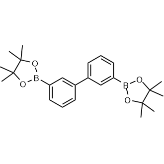 3,3'-Bis(4,4,5,5-tetramethyl-1,3,2-dioxaborolan-2-yl)-1,1'-biphenyl Chemical Structure