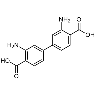 3,3'-Diamino-[1,1'-biphenyl]-4,4'-dicarboxylic acid Chemical Structure