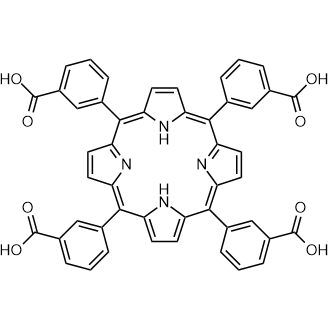 3,3′,3′′,3′′′-(21H,23H-Porphine-5,10,15,20-tetrayl)tetrakis[benzoic acid] Chemical Structure