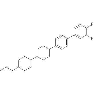 3,4-Difluoro-4'-(4'-propyl-[1,1'-bi(cyclohexan)]-4-yl)-1,1'-biphenyl التركيب الكيميائي