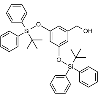 3,5-Bis(tert-butyldiphenylsilyloxy)benzyl Alcohol Chemical Structure