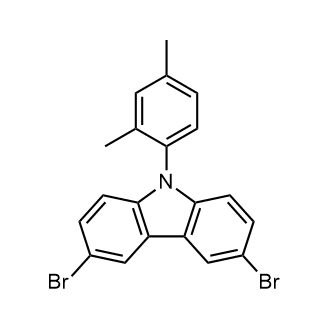 3,6-Dibromo-9-(2,4-dimethylphenyl)-9H-carbazole Chemical Structure