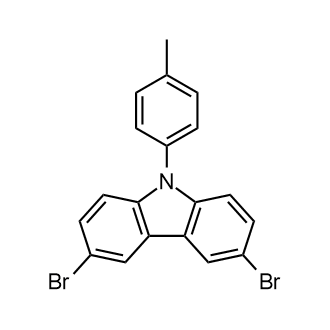 3,6-Dibromo-9-(p-tolyl)-9H-carbazole Chemical Structure