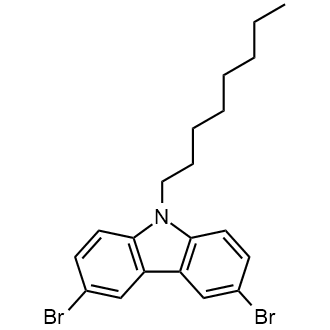 3,6-Dibromo-9-n-octyl-carbazole Chemical Structure