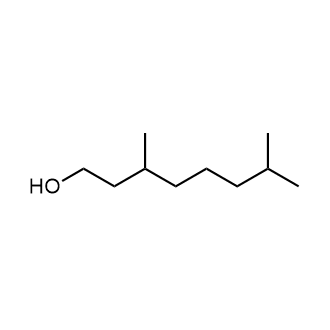 3,7-Dimethyloctan-1-ol 化学構造