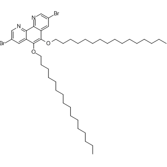 3,8-Dibromo-5,6-bis(hexadecyloxy)-1,10-phenanthroline Chemical Structure