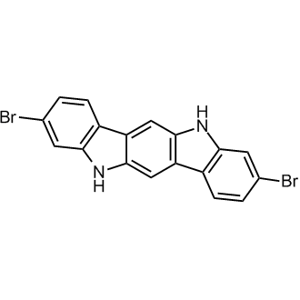 3,9-Dibromo-5,11-dihydroindolo[3,2-b]carbazole Chemical Structure