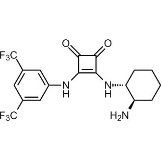 3-[[(1R,2R)-2-Aminocyclohexyl]amino]-4-[[3,5-bis(trifluoromethyl)phenyl]amino]-3-cyclobutene-1,2-dione التركيب الكيميائي