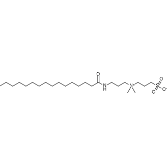 3-[N,N-Dimethyl(3-palmitoylaminopropyl)ammonio]-propanesulfonate Chemical Structure