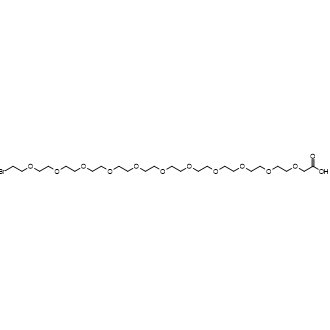 35-Bromo-3,6,9,12,15,18,21,24,27,30,33-undecaoxapentatriacontanoic acid Chemical Structure