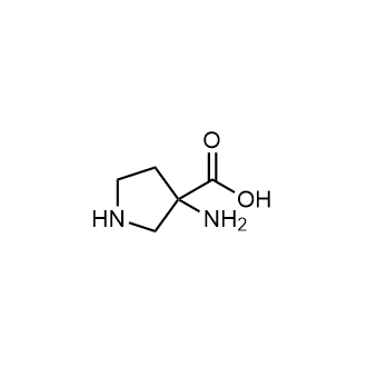 3-Aminopyrrolidine-3-carboxylic acid التركيب الكيميائي